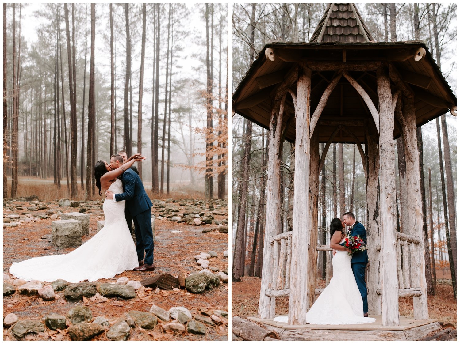 The couple explores one of the luxury wedding venues in Atlanta