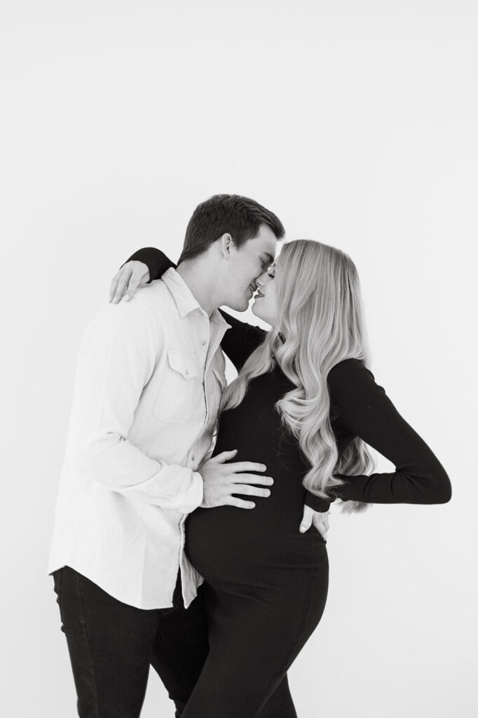 studio maternity session in atlanta